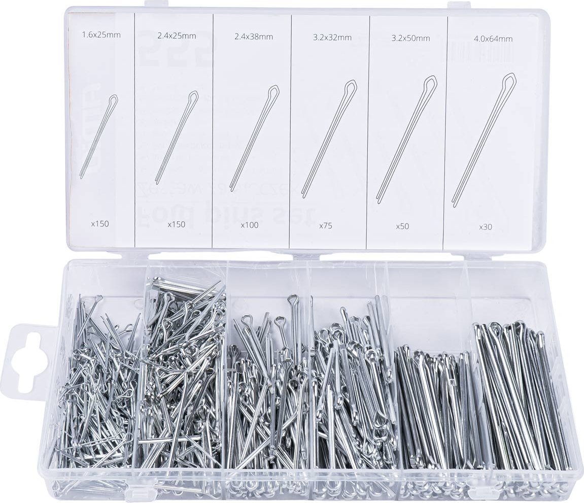 AMiO Zawleczki zestaw zawleczek 555 szt. amio-03141