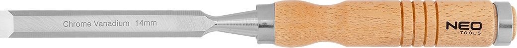 Neo Dłuto 14 mm, CRV, uchwyt drewniany