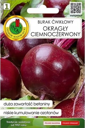 Burak ćwikłowy okrągły ciemnoczerwony 5g Plenny