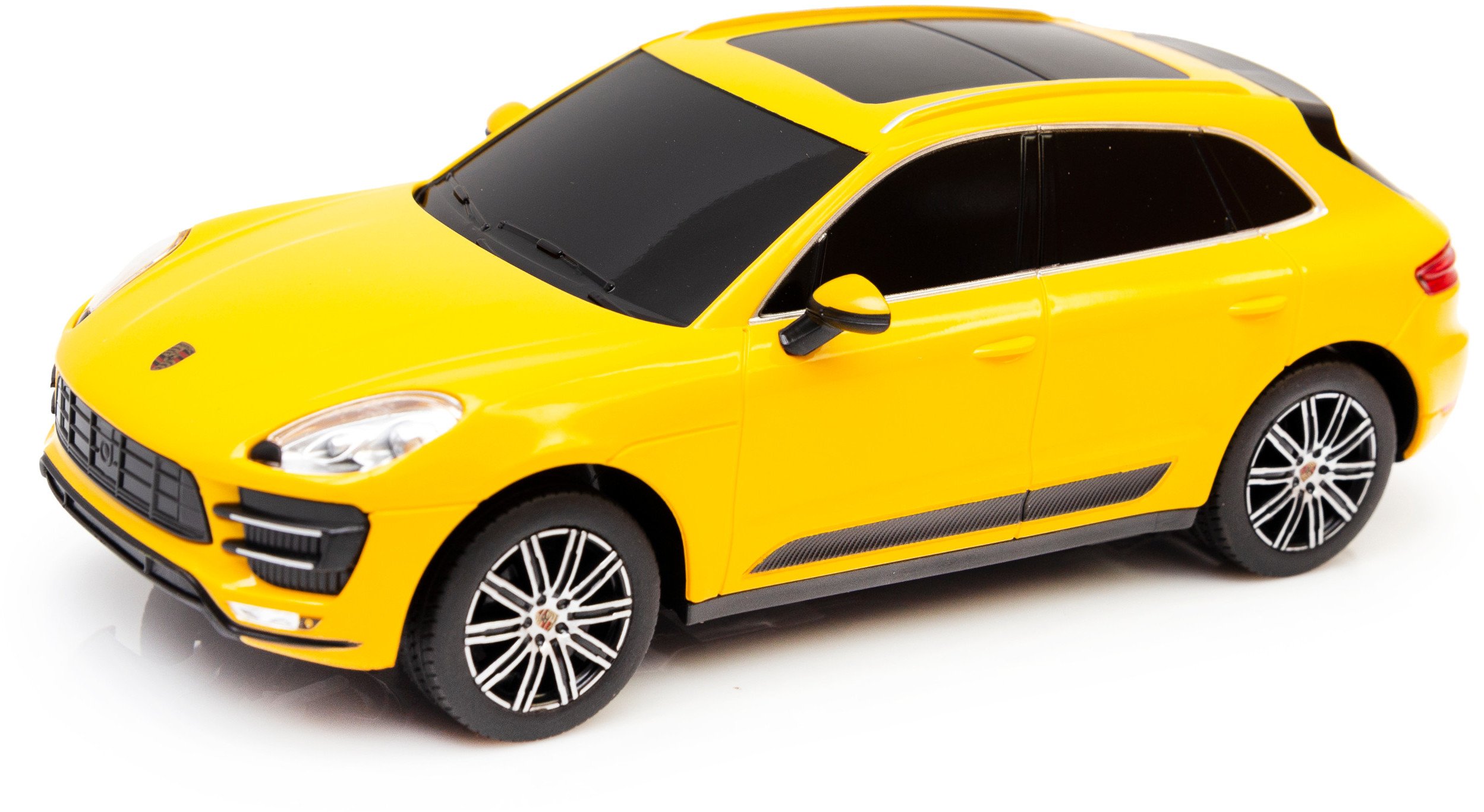 Porsche Macan Turbo skala 1:24 Rastar 71800 samochód sterowany żółty