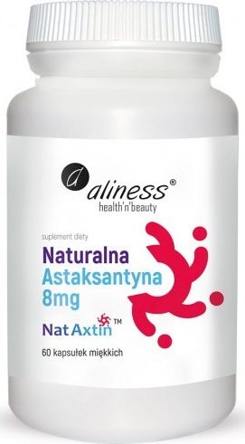 Aliness Astaksantyna Nataxtin 8Mg Naturalna 60 Kaps. Aliness Astaksantyna Z Alg Haematococcus Pluvialis