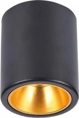 Lampa sufitowa V-TAC Oprawa V-TAC GU10 Okrągła Natynkowa Tuba Czarna+Złoty 98x118mm VT-978 3 Lata Gwarancji