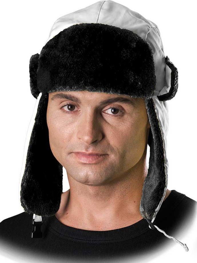 Reis Czoextreme Czapka Uszanka Ocieplana Black-White