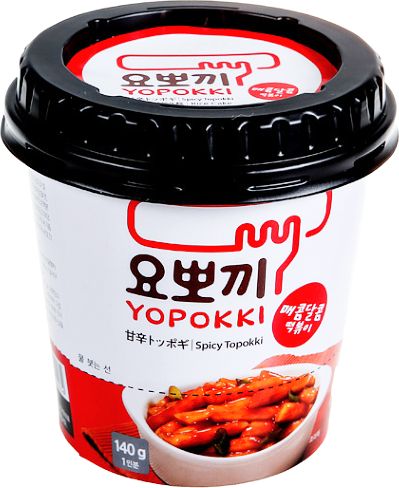 Young Poong Co Yopokki, kluski ryżowe w słodko-pikantnym sosie 140g - Young Poong