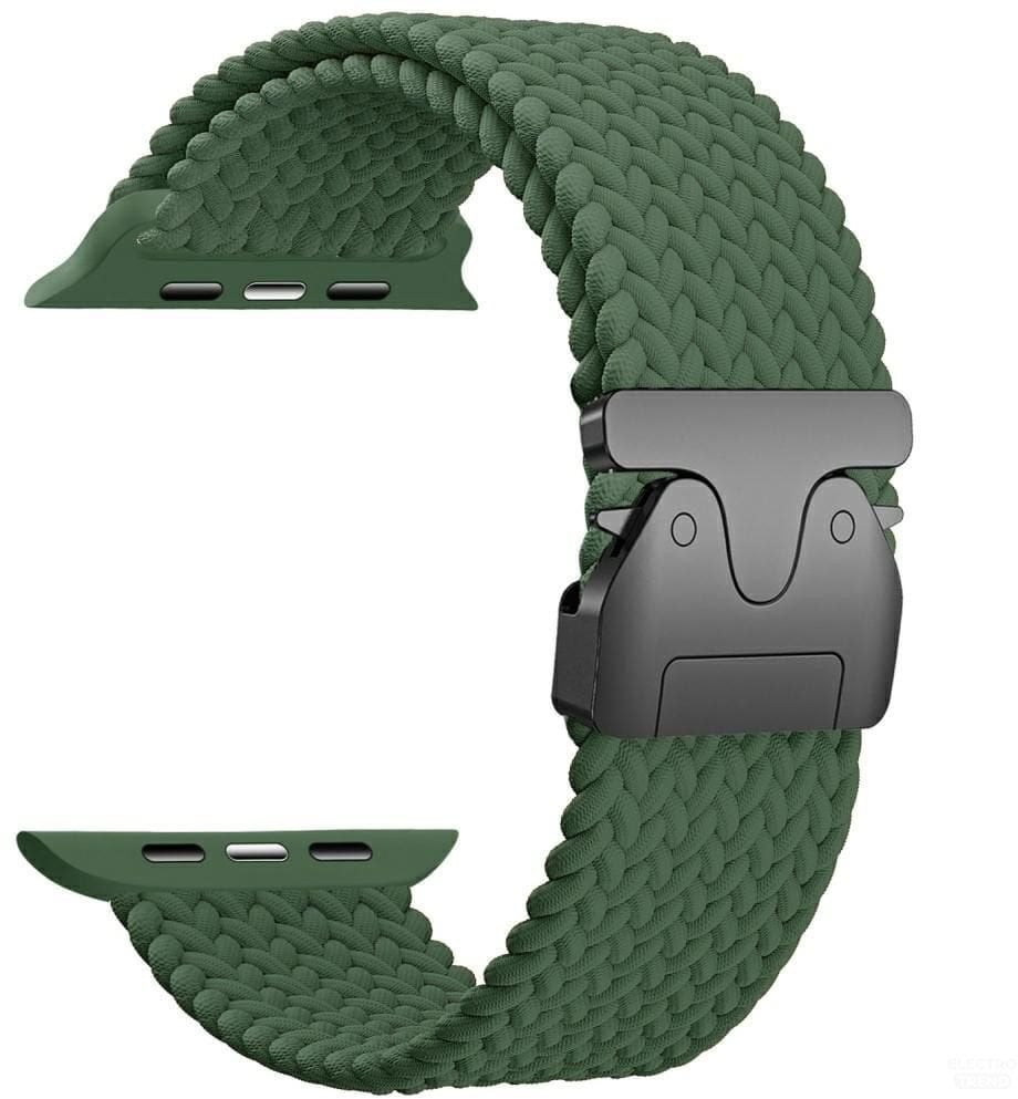 Pasek Beline Woven Nylon Parachute do Apple Watch 42/44/45/49mm oliwkowy