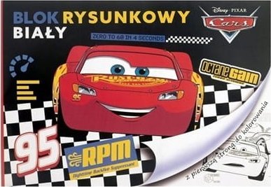 Beniamin Blok rysunkowy A4/20K biały Cars