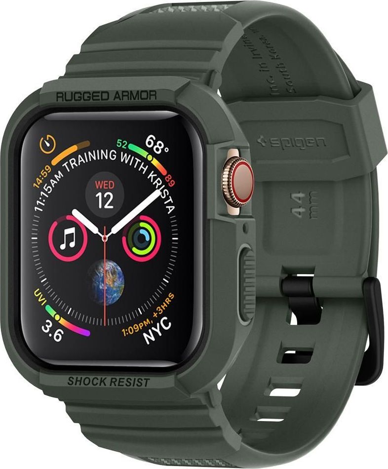 Spigen SPIGEN RUGGED ARMOR ”PRO” APPLE WATCH 4 (44MM) MILITARY GREEN uniwersalny