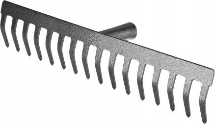 Galicja Grabie ogrodowe metalowe 16-zębne 38 cm
