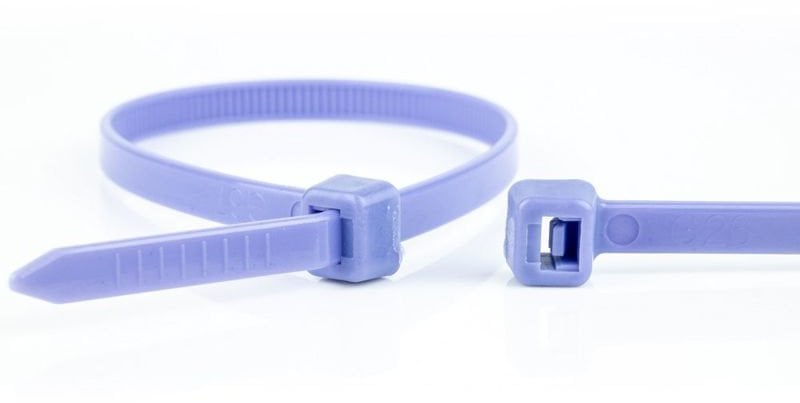 WKK 110226771 opaska kablowa Zwalniana opaska kablowa Plastik, Poliamidowy Fioletowy 100 szt.