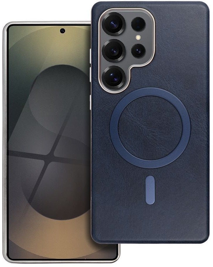 Futerał GENTLEMAN MAG COVER kompatybilny z MagSafe do SAMSUNG S25 FE granatowy