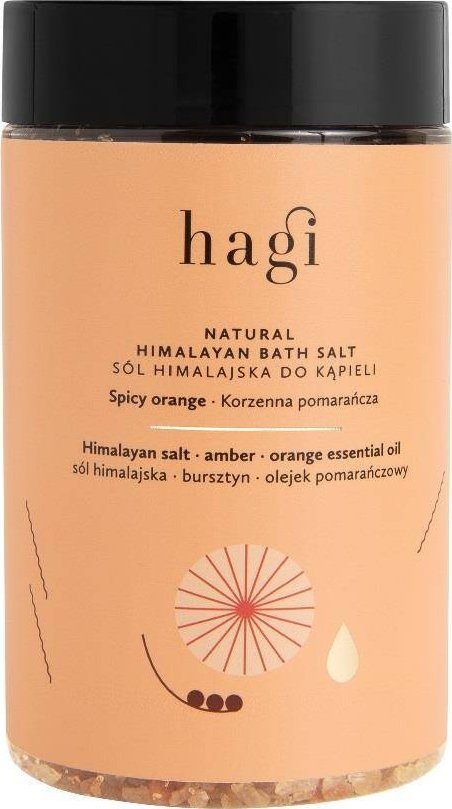 Hagi HAGI Naturalna sól himalajska do kąpieli Korzenna Pomarańcza 480g