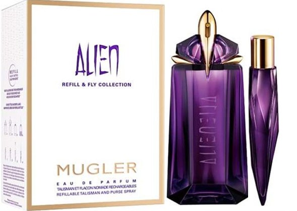Mugler Alien Mini Refillable 10Ml + Woda Perfumowana Refillable 90Ml