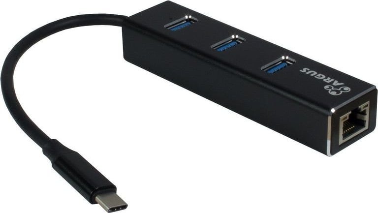 HUB USB Triton Inter-Tech ARGUS IT-410 USB 3.2 Gen 1 (3.1 Gen 1) Type-C Czarny