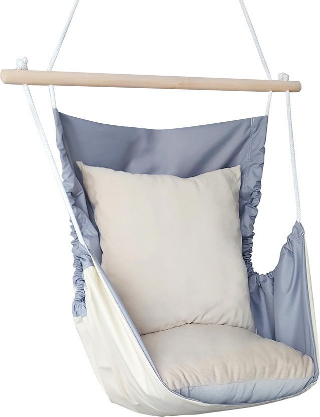 Elior Huśtawka brazylijska z poduszką ecru - popielaty szary - Merko