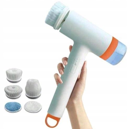 Bezprzewodowa szczotka elektryczna do czyszczenia z pojemnikiem zestaw