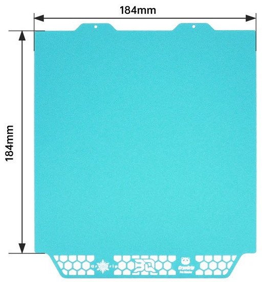 BIQU Panda Buildplate CryoGrip Pro Glacier - dwustronna magnetyczna nakładka - do drukarek Bambu Lab A1 mini - 184x184mm}