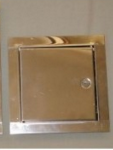 Drzwiczki kominowe nierdzewne 140x140mm małe