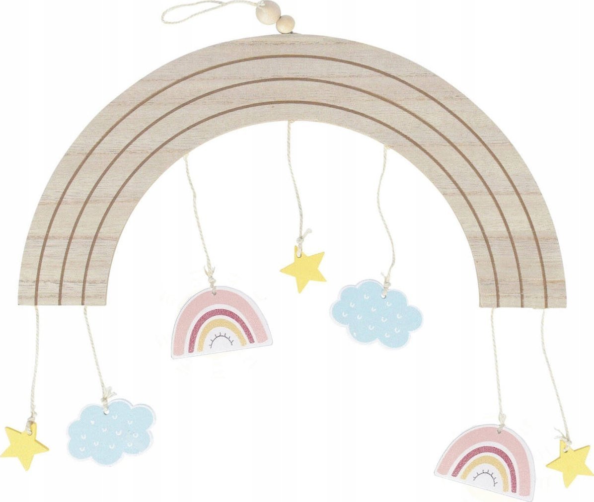 Home Styling Collection Tęcza, dekoracja nad łóżeczko dziecka, 33 x 16,5 cm
