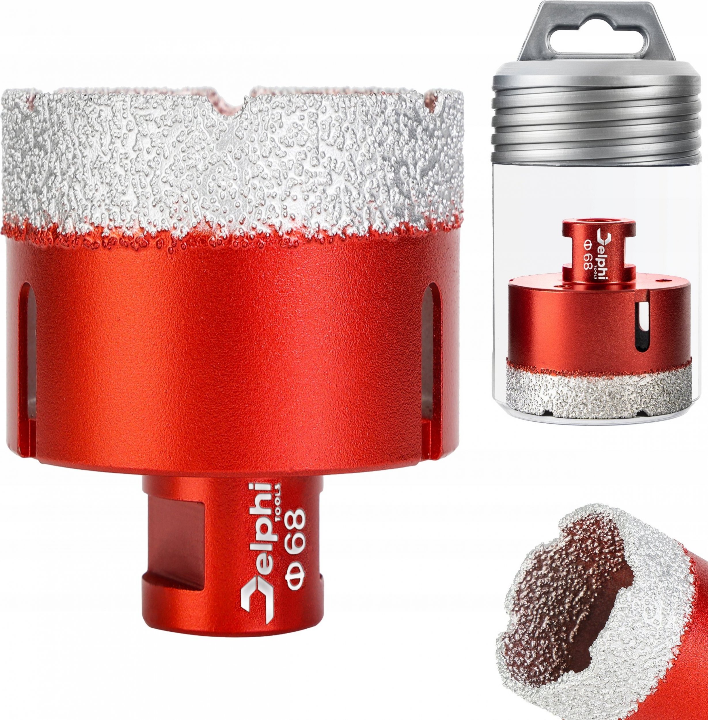 Delphi Tools OTWORNICA DIAMENTOWA KORONKA DO GRESU M14 fi 68mm