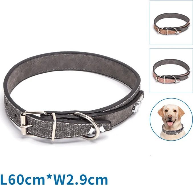 Nobleza Obroża dla psa z jednolitej sztucznej skóry z PU Obroża dla psa z jednolitej sztucznej skóry z PU