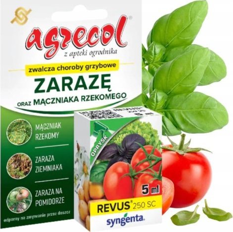 Agrecol Środek na zarazę pomidorów warzyw 5 ml choroby grzybowe mączniaka