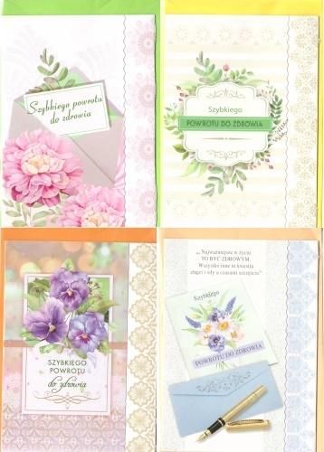 Top Graphic Karnet B6 brokat z margin. Powrotu.. (10szt.) MIX