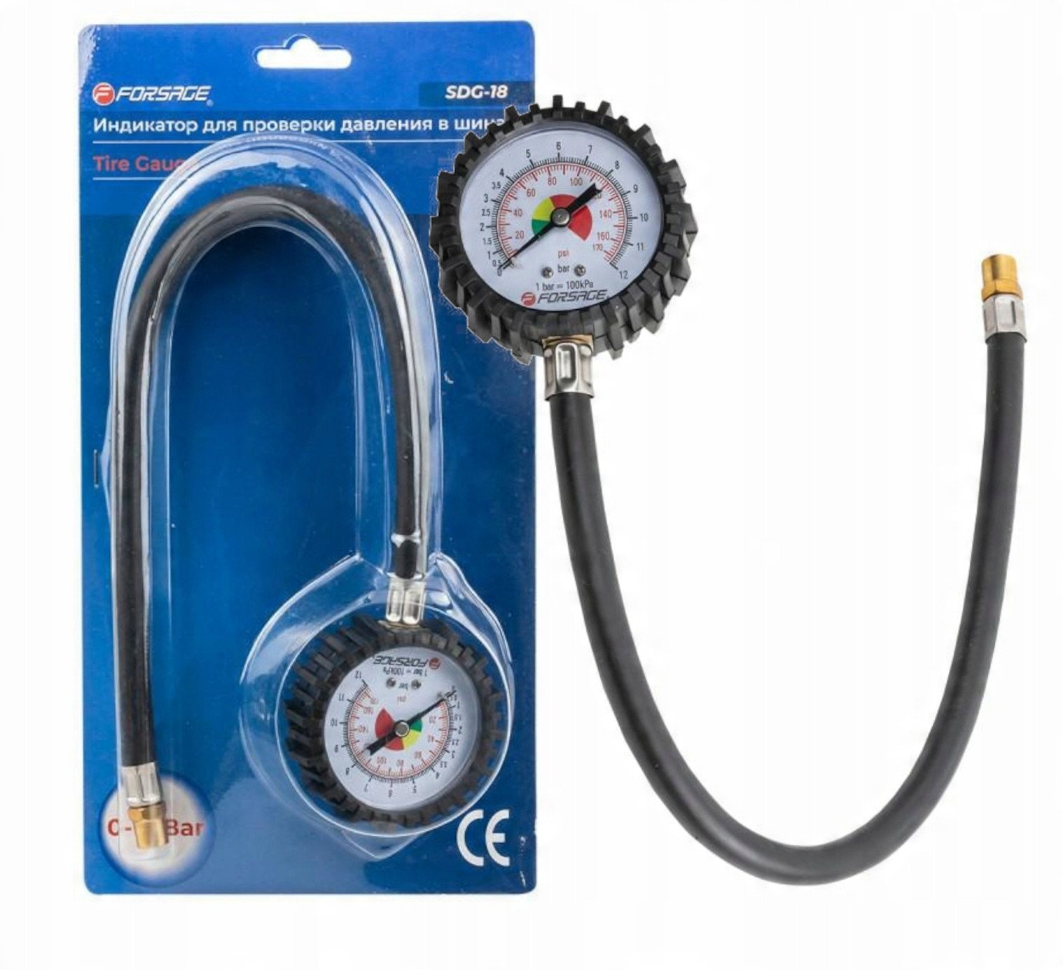 Wskaźnik ciśnienia w oponach (0-12 Bar)