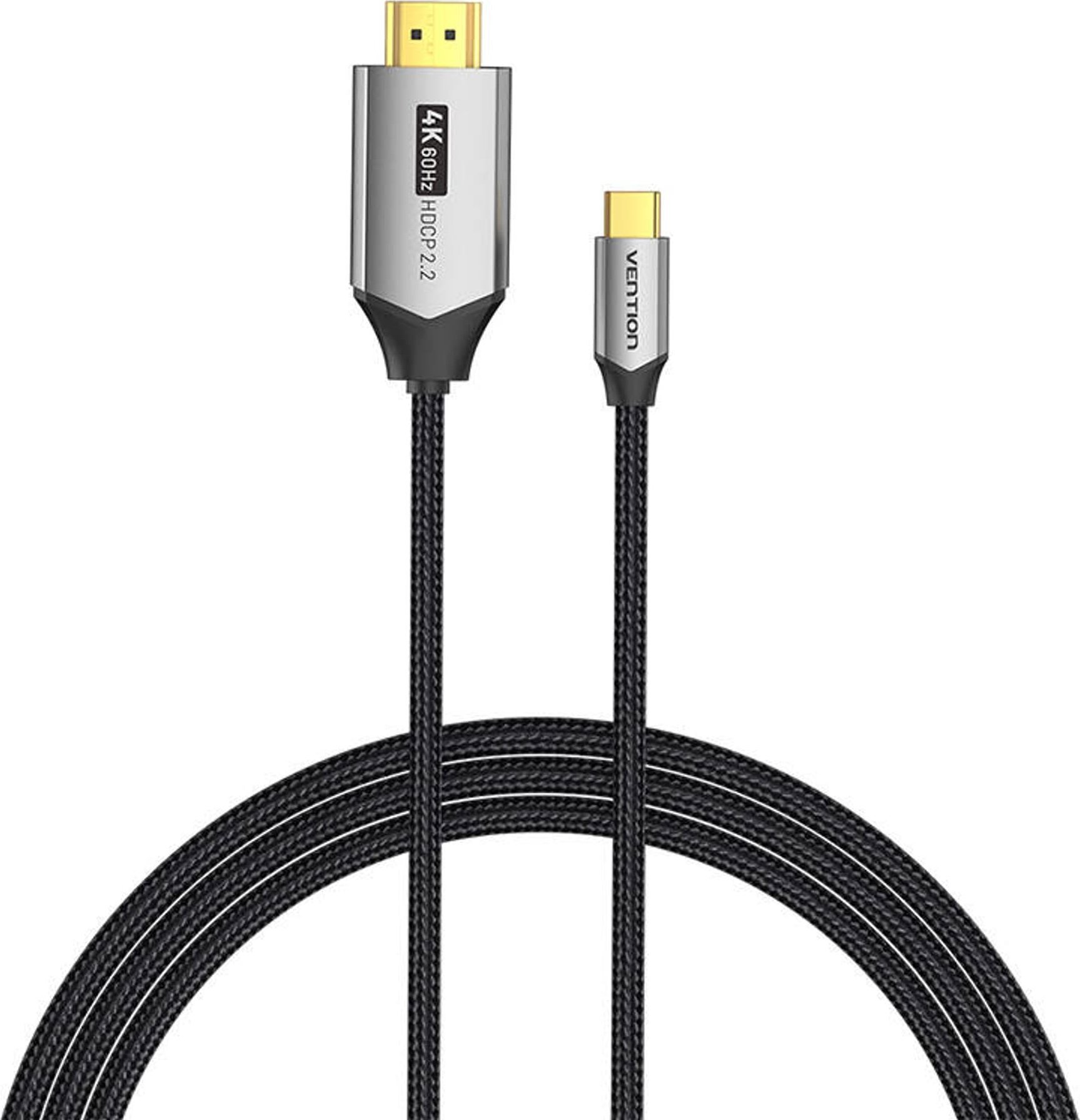 Kabel USB Vention USB-C - HDMI 1.5 m Czarny (CRBBG)