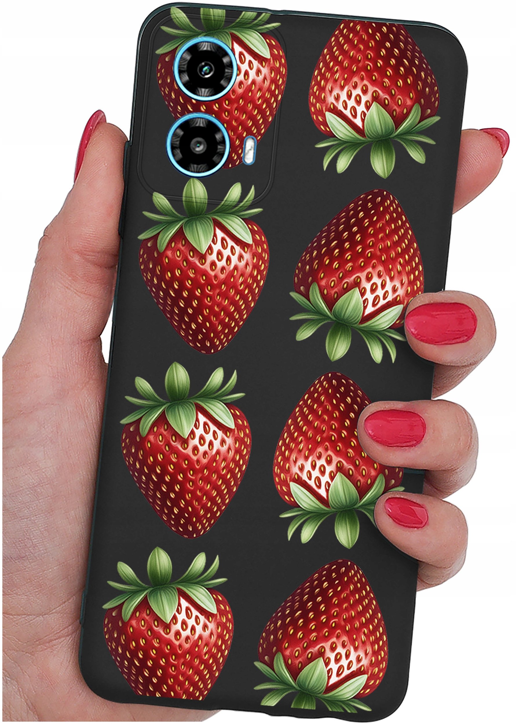 ETUI do Motorola Moto G34 5G WZORY |SILIKONOWE MATT CASE + SZKŁO 9H