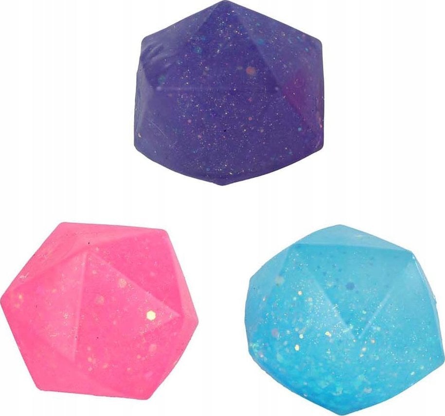 Piłka diament brokat do ściskania 621850 26491