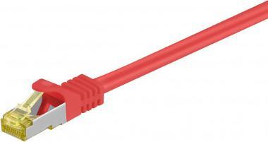 Patchkabel RJ45 S/FTP Cat7 1.00m rot PIMF - ---
