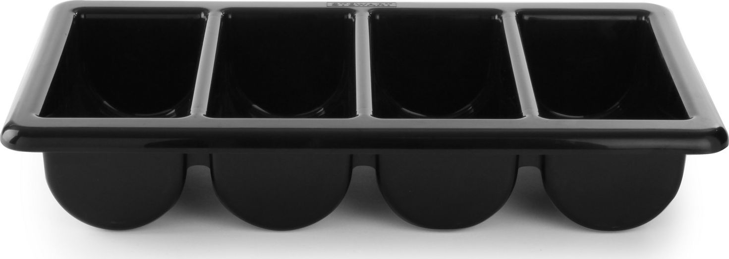 Hendi Pojemnik na sztućce GN1/1 4-częściowy czarny - Hendi 552315 Pojemnik na sztućce GN1/1 4-częściowy czarny - Hendi 552315