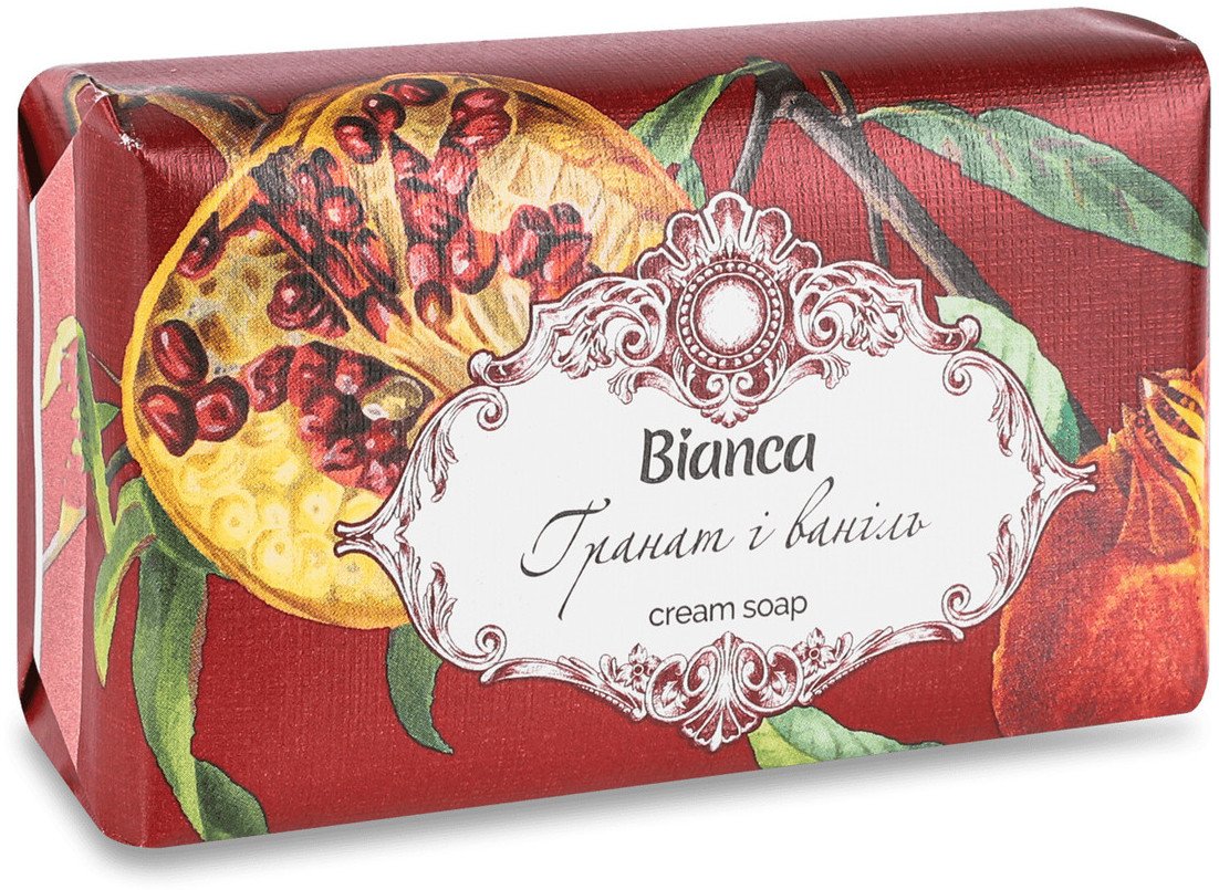 Bianca Mydło kremowe Granat i Wanilia 200g
