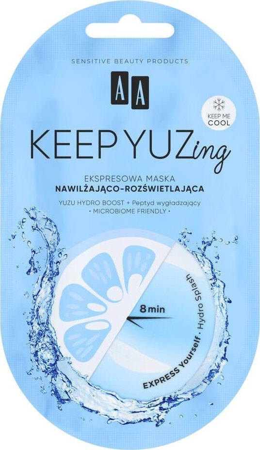 AA AA Keep Yuzing ekspresowa maska nawilżająco-rozświetlająca 7ml