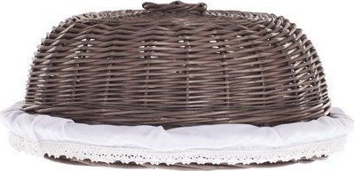 WickerPL Wiklinowa Taca z Pokrywą i Obszyciem 33 H 13 cm