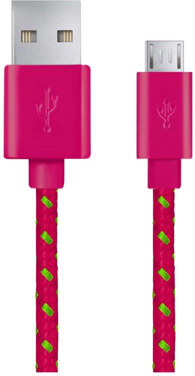 Kabel USB Esperanza USB-A - 1 m Różowy (EB175PG - 5901299916513)