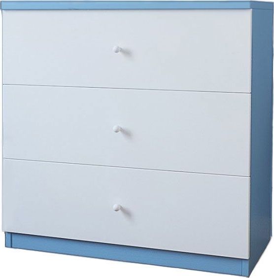 Elior Komoda dla chłopca Happy 10X - biało - niebieska