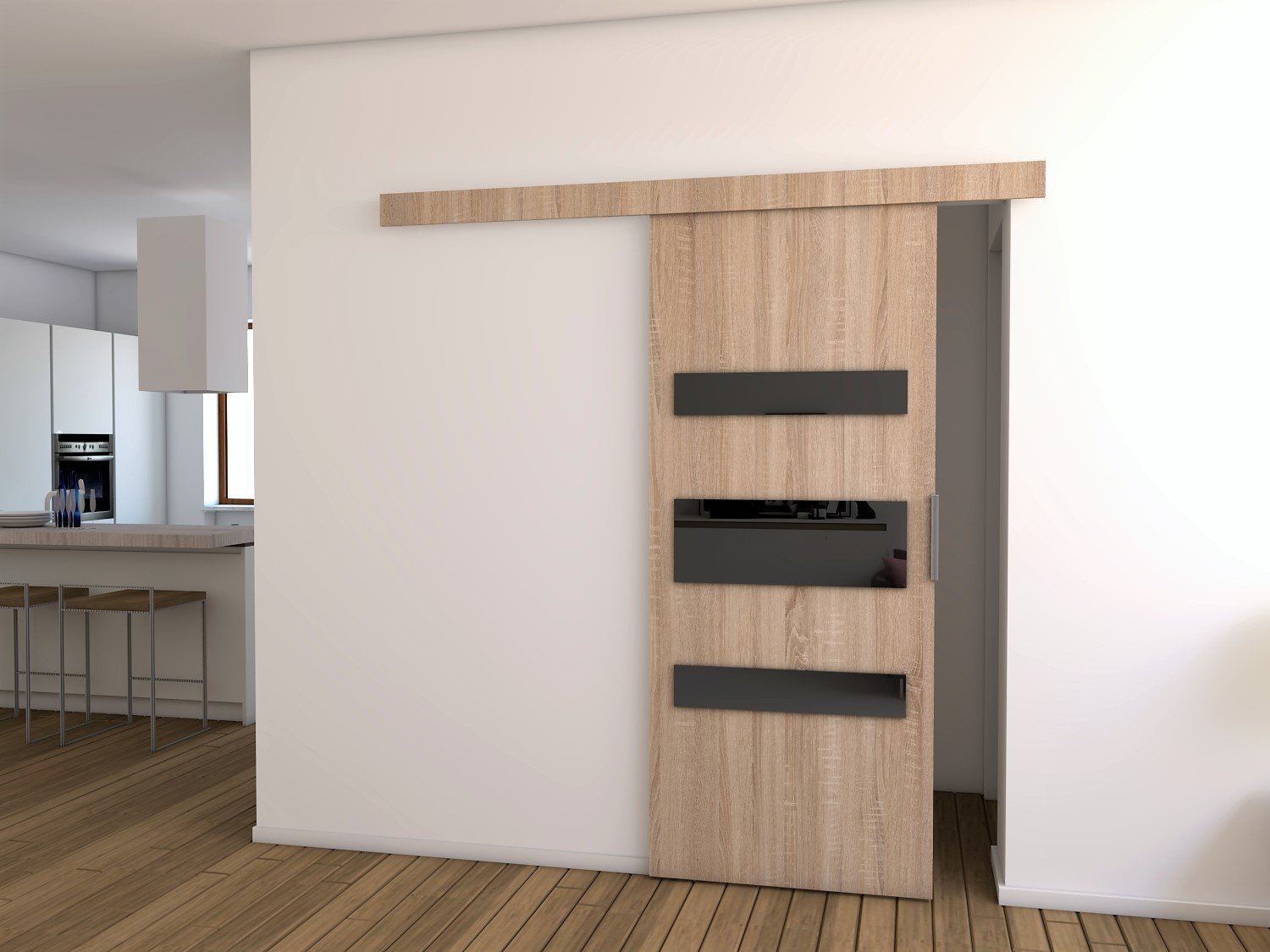 Drzwi Przesuwne Drzwi przesuwne D70 76x205 Sonoma