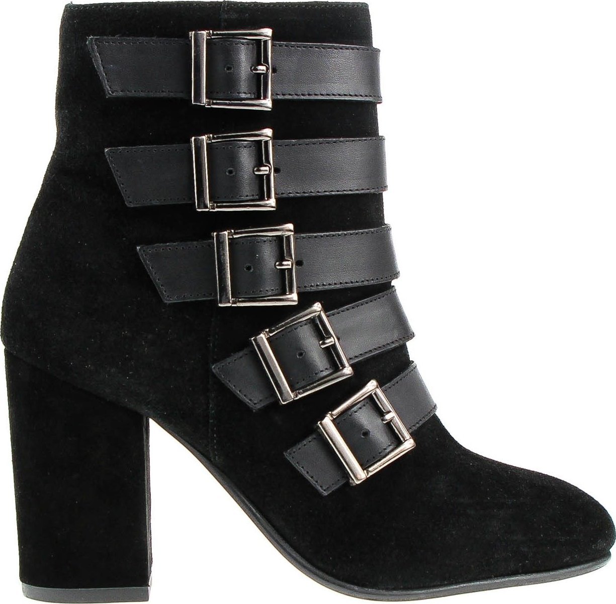 Monnari Czarne zamszowe botki Monnari-40