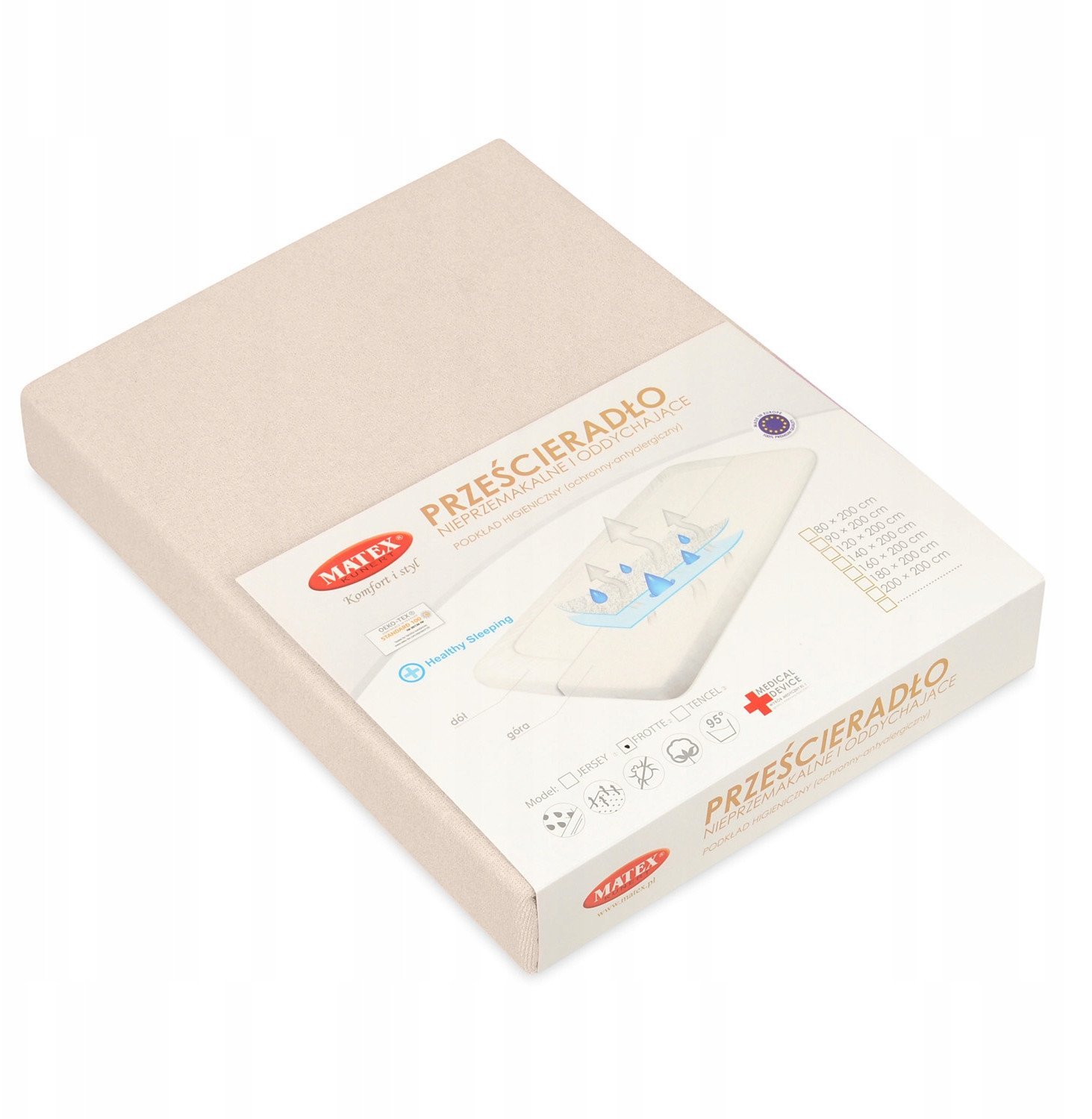 Podkład higien Prześc Nieprze FROTTE 140x200x20