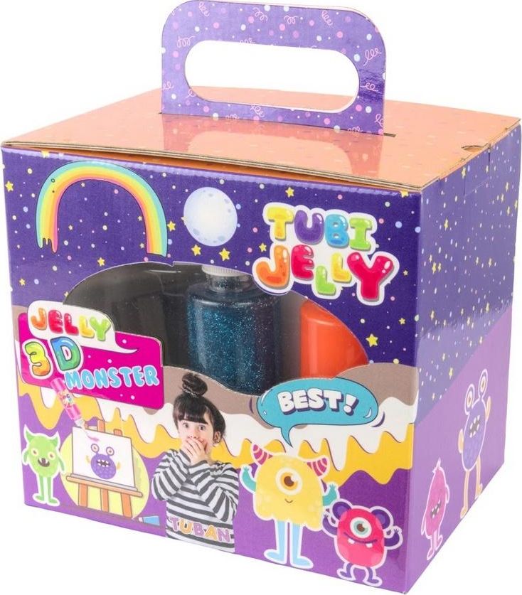 TUBAN Zestaw Tubi Jelly 6 kolorów małe akwarium Potworki