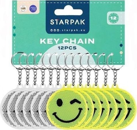 Brelok odblaskowy 7cm Emot (12szt)