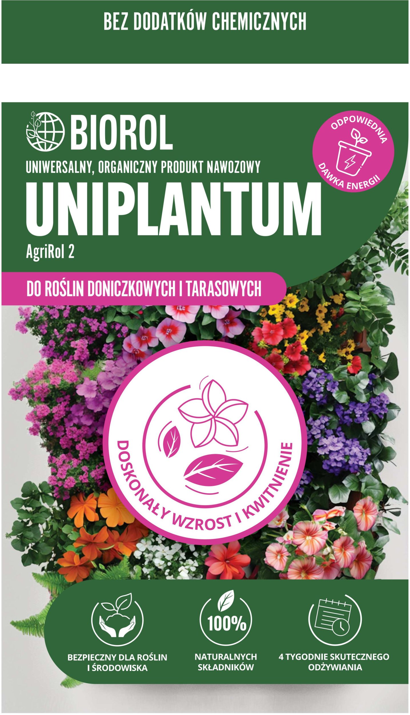 Nawóz BIOROL Uniplantum 1kg do roślin doniczkowych i tarasowych