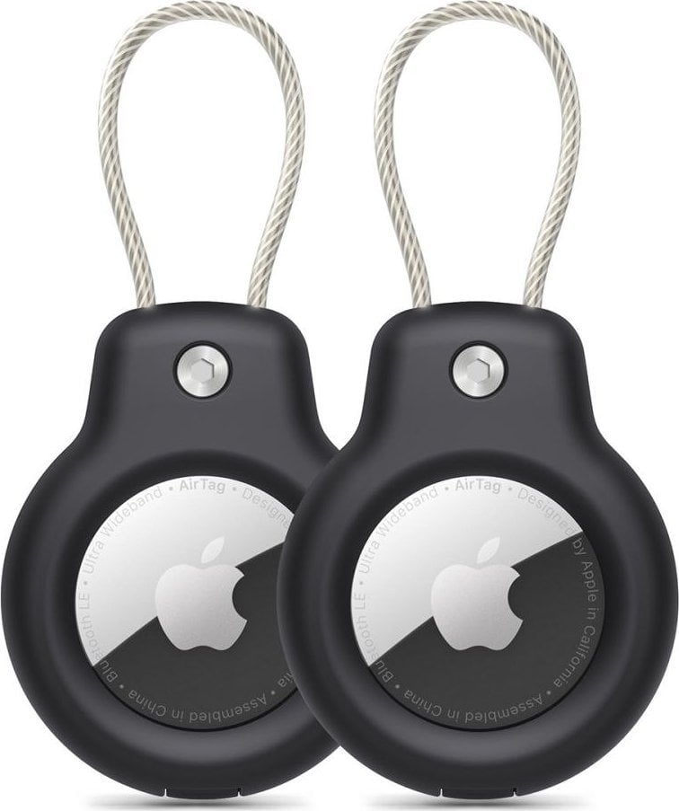 TECH-PROTECT ROUGH VEIN 2-PACK APPLE AIRTAG BLACK