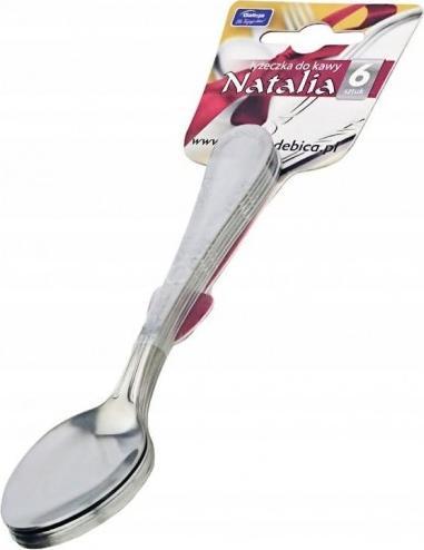Galicja Łyżeczka do kawy i herbaty deserowa Natalia srebrna 6 szt