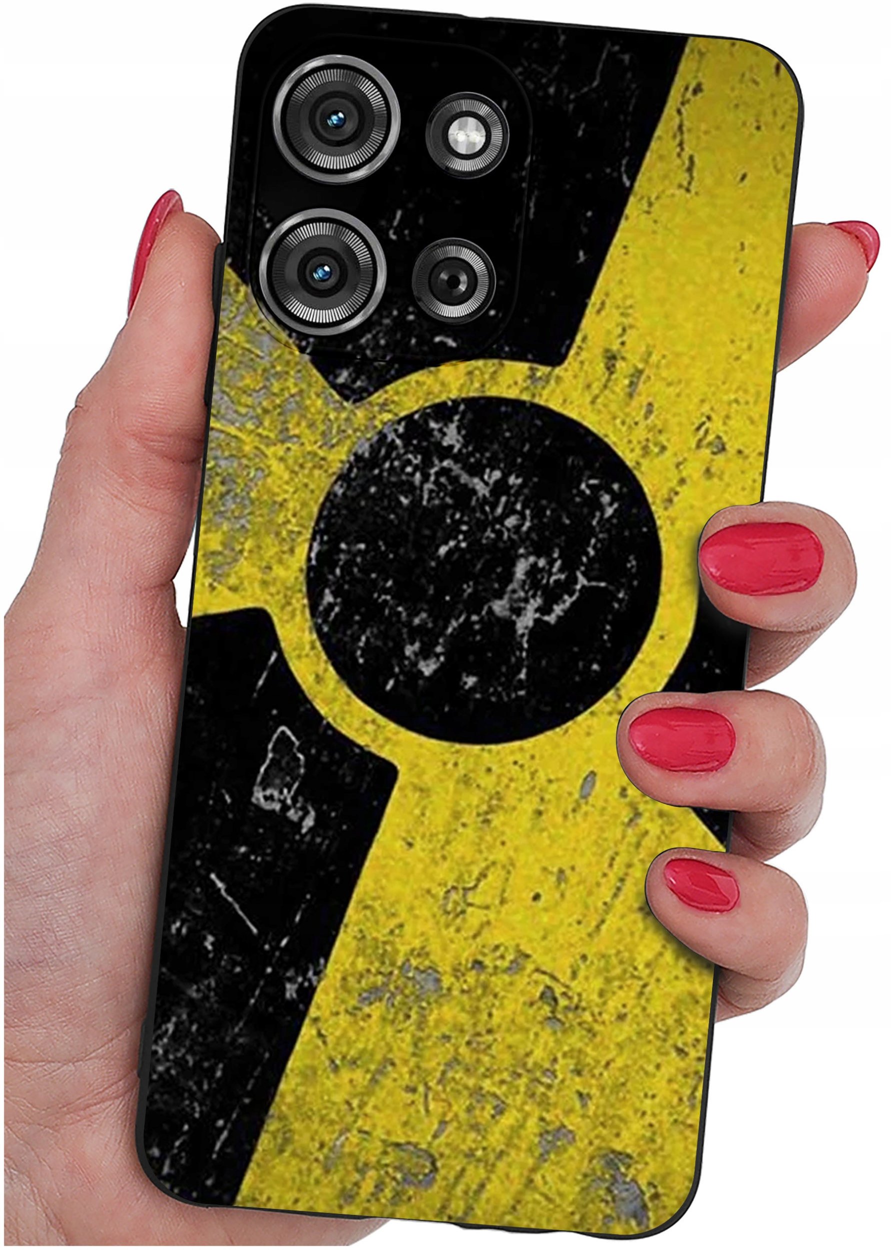 Etui do Motorola G75 5G | WZORY | SILIKONOWE MATT SZKŁO 9H