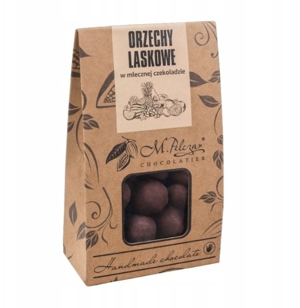 M.Pelczar Chocolatier Orzechy laskowe w mlecznej czekoladzie 100g
