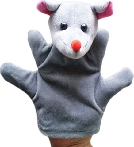 Pacynka pluszowa maskotka na rękę kukiełka myszka