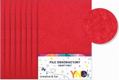 Noster Filc dekoracyjny czerwony YNJ 8szt NOSTER