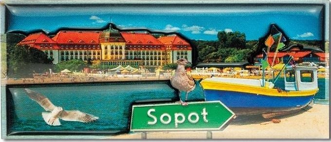 Pan Dragon Magnes I love Poland Sopot ILP-MAG-C-SOP-01